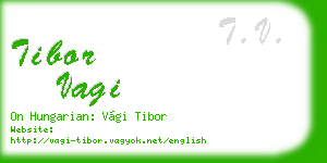 tibor vagi business card